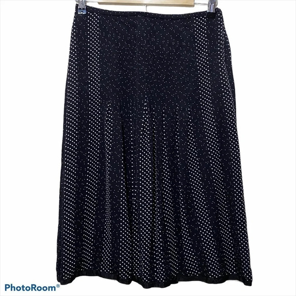 Vintage Talbots Silk Skirt Polka Dot 6P Careerwear - Picture 2 of 10